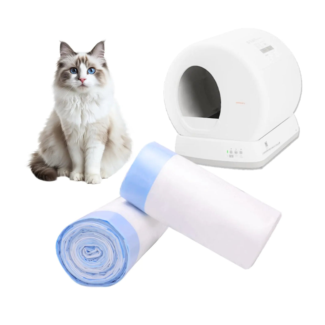 40 Count Extra Large Cat Litter Box Liners Cat Litter Waste Receptacles Bags for MeoWant MW-SC01/MW-SC02/MW-LR01 Self-Cleaning Cat Litter Box - Ayora Pets