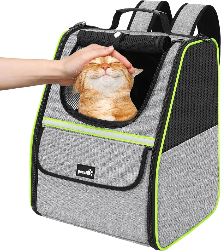 Pecute Cat Backpack Carrier Small Dog Backpack Carrier Pet Backpack Carrier for Cats Dogs Puppy Kitten Cat Carrier Bag Carrying for Travel Hiking Bike Riding Walking Outdoor - Ayora Pets