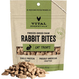 Vital Essentials Freeze Dried Raw Cat Treats Rabbit Bites 0.9 oz - Ayora Pets