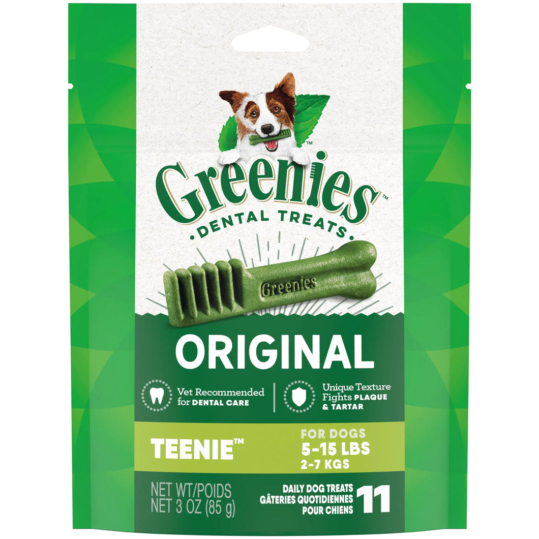 Greenies Original Dental Teenie Treats for Dogs 5-15 Pounds 11 Count - Ayora Pets