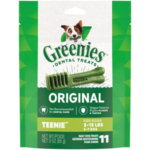 Greenies Original Dental Teenie Treats for Dogs 5-15 Pounds 11 Count - Ayora Pets