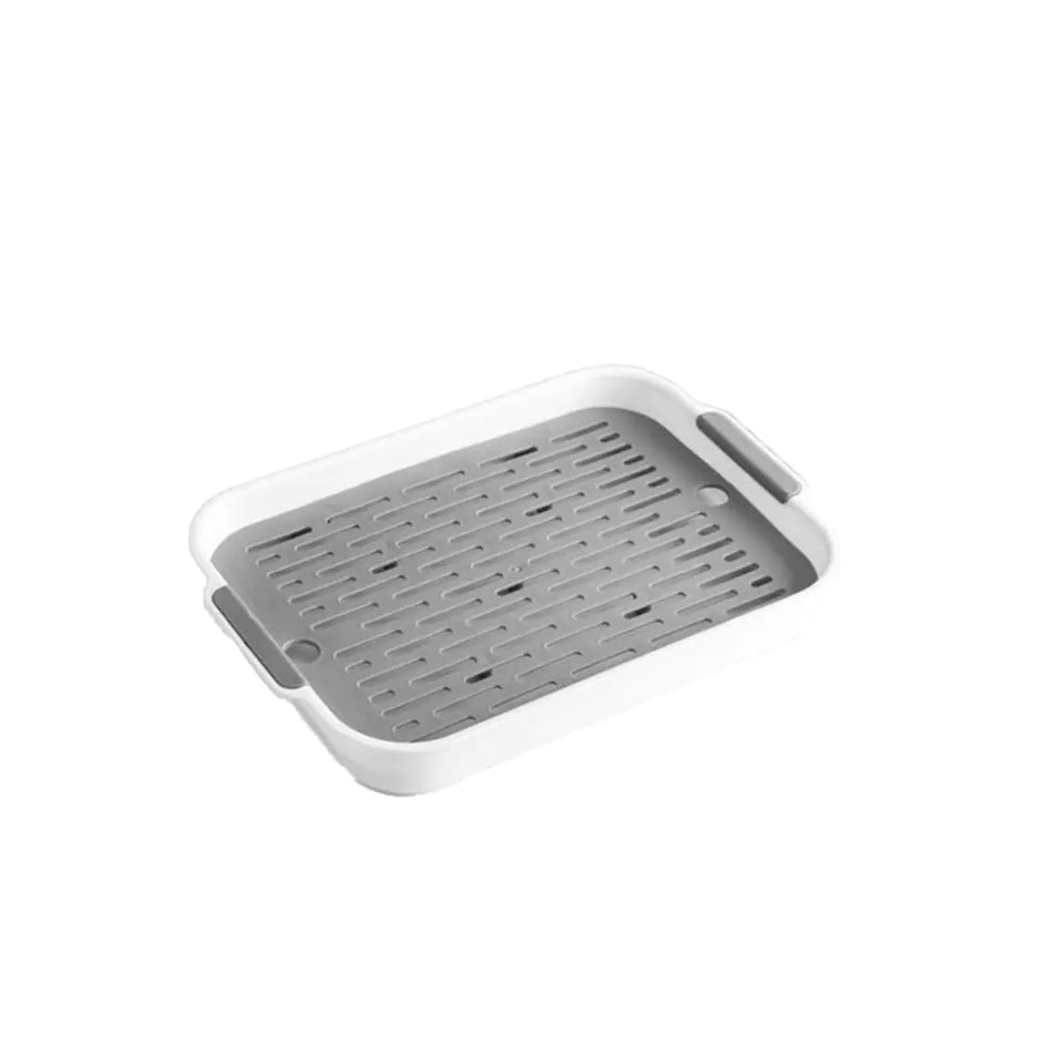 Gigicloud Rabbit Litter Box with Grate 10.5 x 7.2 Inch Guinea Pig Litter Pan Anti-turnover Pet Toilet Potty Trainer Corner Guinea Pig Training Pan Cage with Toilet Tray For Rabbit Chinchilla Guinea - Ayora Pets