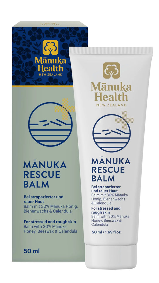 Manuka Health Manuka Rescue Balm - Medical Grade Manuka Honey Wound Care with Aloe Beeswax & Calendula – Fast Acting Long Lasting Care for Stressed & Rough Skin 1.69oz - Ayora Pets