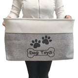 CPAKOWLGOO Large Dog Toy Basket Collapsible Dog Toy Box Shape Keeping Rectangle Dog Toy Bin for Pet ToysAccessories - Ayora Pets