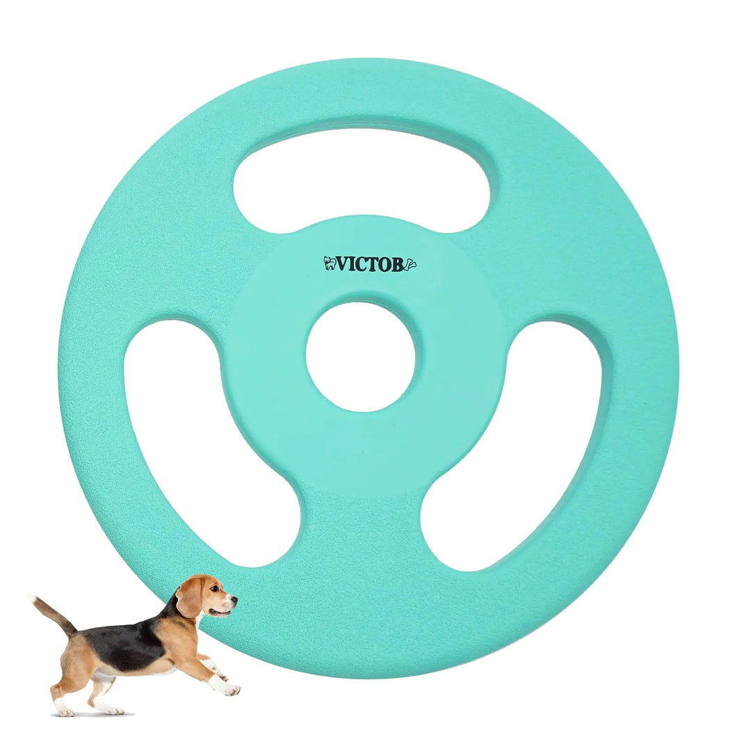 victob Dog Flying Disc Toy 7.0 inch Natural Rubber Dog Toy Outdoor Dog Flying Discs Interactive Dog Fetch Toy Durable and Soft Flyer Toy for Playing Mint Green - Ayora Pets
