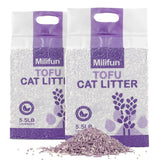 Tofu Cat Litter Dust-Free Kitty Litter Fast Drying Ultra Absorbent Clumping Cat Litter Pellets Lavender Cat Tofu Litter Odor Control Less Scattering Dust-Free Mixed Tofu Cat Litter. - Ayora Pets
