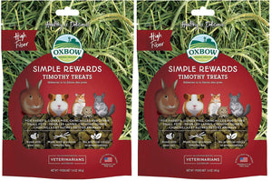 2 Pack Oxbow Animal Health Simple Rewards Timothy Treat for Pets (2 / 1.4 oz) - Ayora Pets