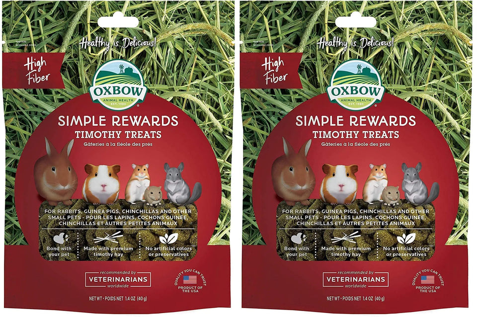 2 Pack Oxbow Animal Health Simple Rewards Timothy Treat for Pets (2 / 1.4 oz) - Ayora Pets