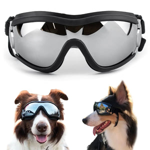 Dog Sunglasses Dog Goggles Medium Large Breed Dog Glasses Sun Protection Windproof Waterproof Dustproof Pet Glasses Anti-Broken Anti-Fog with Adjustable Strap for Driving Motorcycle Swimming Surfing - Ayora Pets