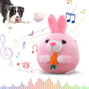 YAWOTA Active Moving Pet Plush Toy 2024 Upgrade Interactive Electronic Dog Toy Squeaky Mobile Dog Ball Toy Interactive Dog Ball Mobile Dog Toy with Recording and Music Mode Dog Pet Toy (Rabbit) - Ayora Pets