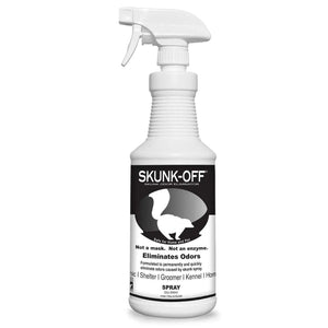 Skunk Off Odor eliminator pet spray 32oz - Safe for head & face - Ready to use skunk odor remover. Non-enzymatic formula safe for pets & people. - Ayora Pets