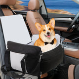 Dog Car Seat for Small Medium Sized Dogs Cat Dog Booster Car Seat for Dogs Puppy Car Seats for Car with Seat Belt Soft Front Pet Carseat Detachable Washable Travel Carrier Bed with Storage Pockets - Ayora Pets